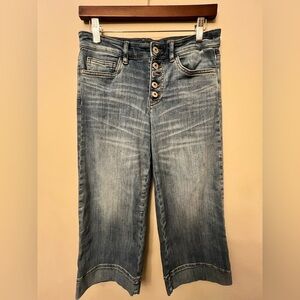 J. Jill Denim Jeans High Rise Full Leg Crop Size 6P